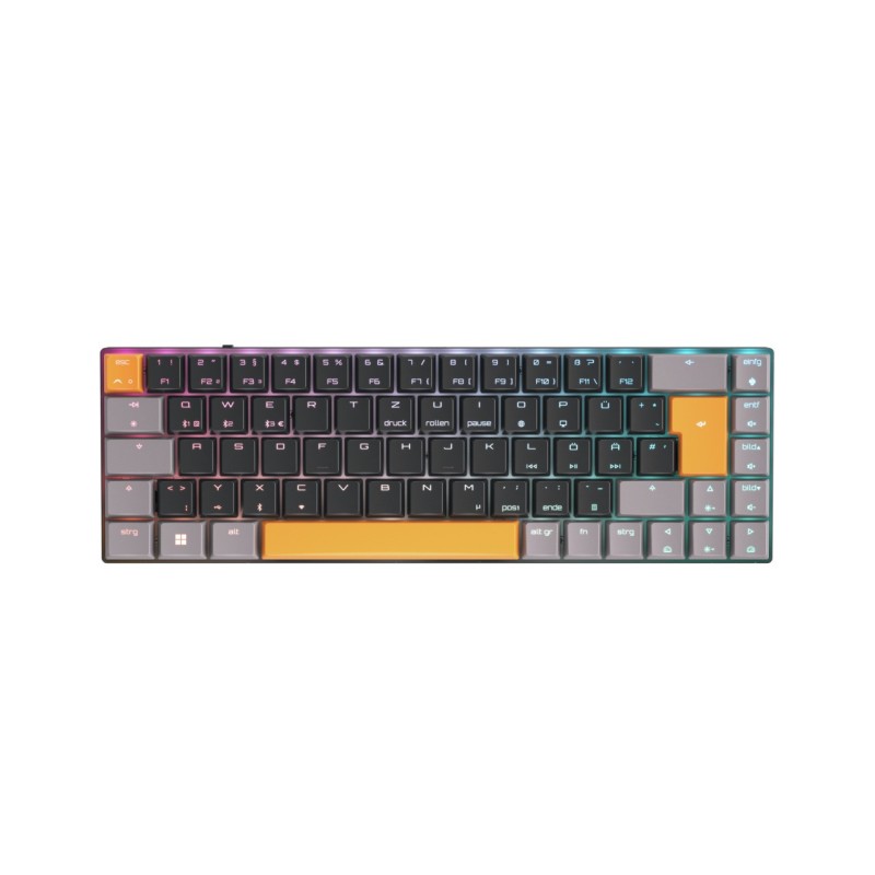 CHERRY MX-LP 2.1 Compact Wireless keyboard RF Wireless + Bluetooth QWERTZ German Black